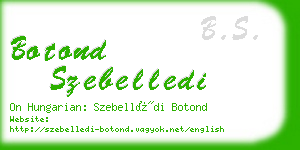 botond szebelledi business card